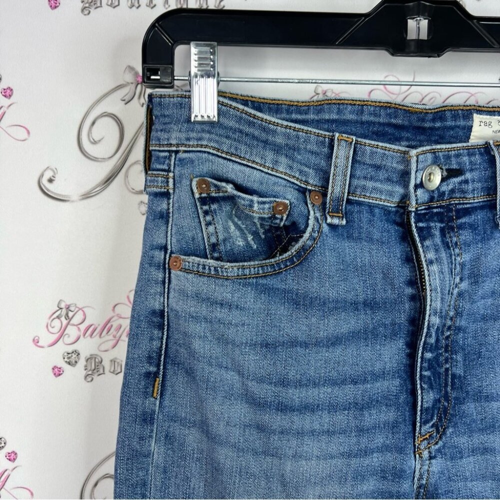 Rag and bone jeans high rise ankle skinny Blue Jeans light wash - Picture 5 of 12